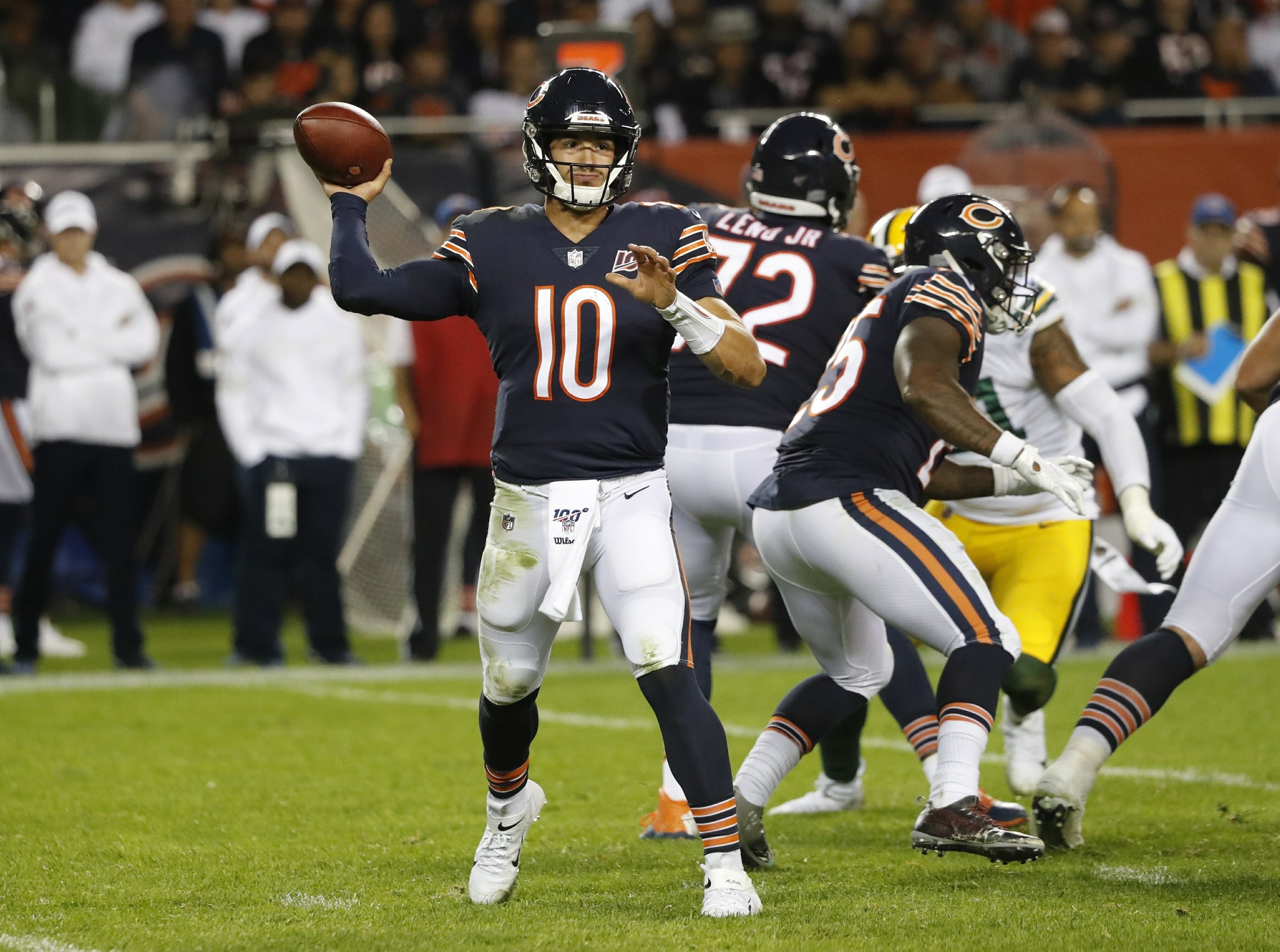 Bears’ offense struggles in opening loss to Packers