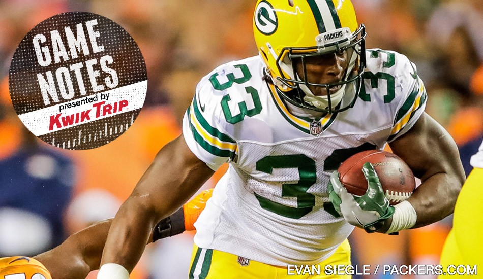 Packers' running backs put best foot forward in Denver