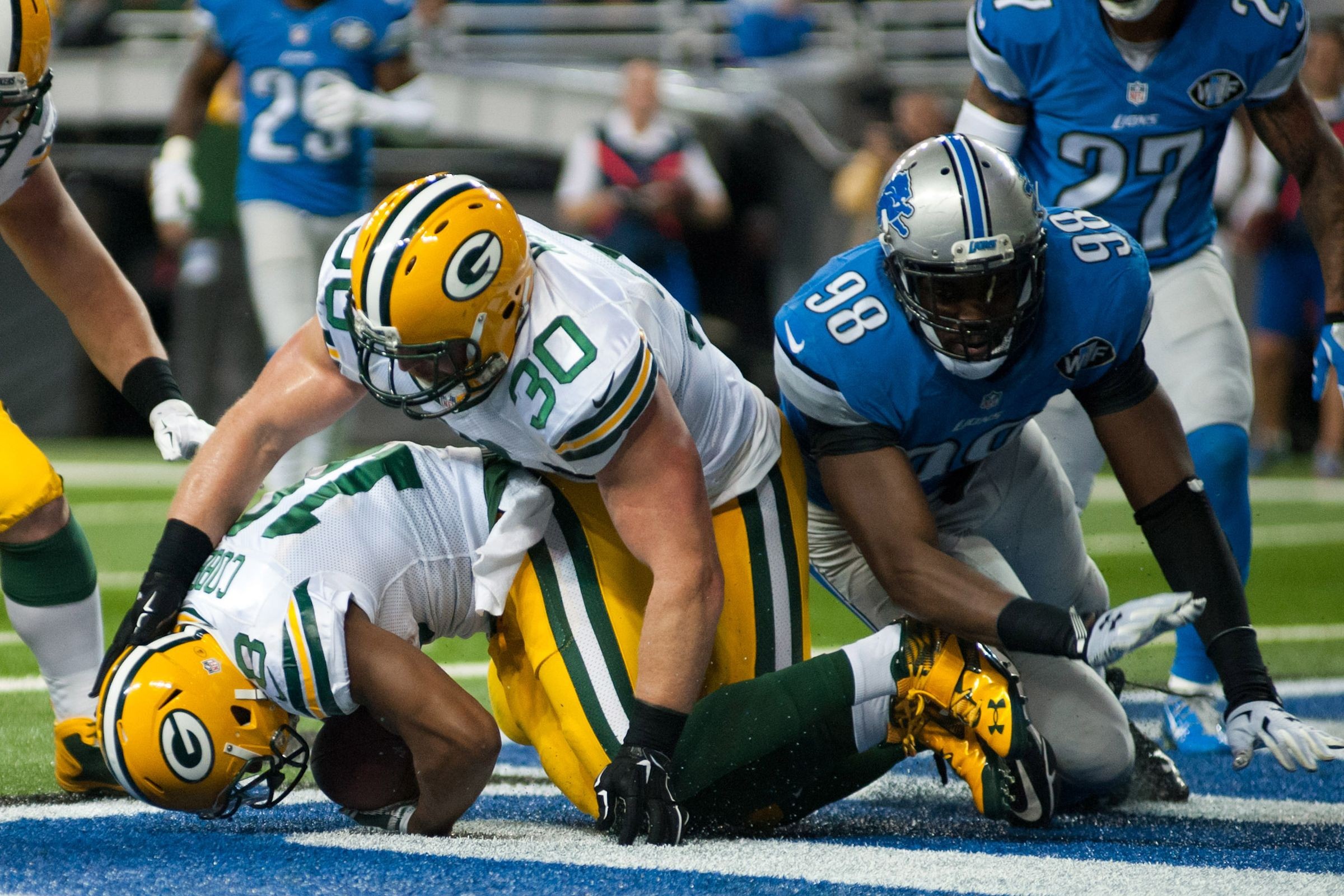 Packers-Lions Final Score: Aaron Rodgers Finds Richard Rodgers For 60 ...