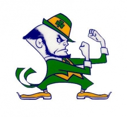 Photos: Notre Dame Unveils New Leprechaun Mascot Statue