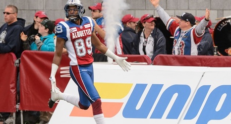 td cfl opposing bench celebration takes player end well doesn team