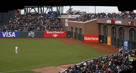 AT&T Park wall retains brand — “Levi's Landing”