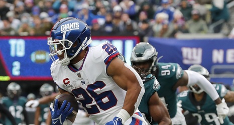 Giants' Saquon Barkley questionable vs Eagles due to neck injury