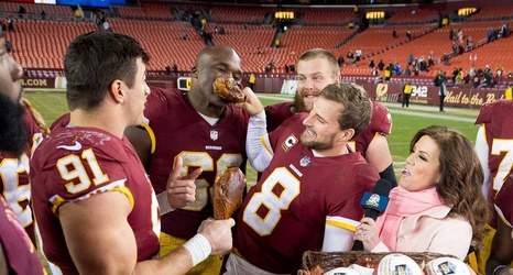 PHOTOS: Redskins Postgame Celebration After Week 12 Victory