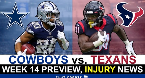 Cowboys vs. Texans Preview, BIG Injury News On Kelvin Joseph, Tyron Smith +  Prediction