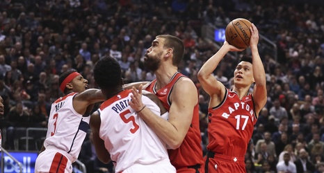 toronto raptors wizards grades win player over