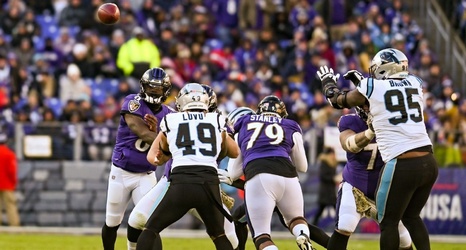 Lamar Jackson, Baltimore see Ronnie Stanley injury vs. Panthers