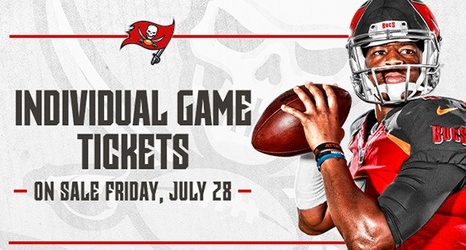 Buccaneers Individual Game Tickets On Sale Friday, July 28