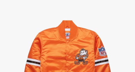 Gridiron Cleveland Browns Orange Satin Jacket