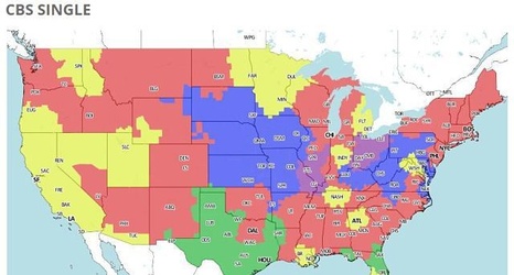 NFL TV Maps for Week 12