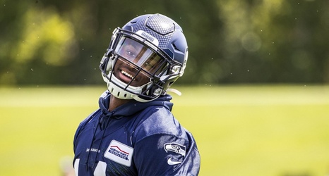 seahawks receiver rookie impression metcalf already making seattle times