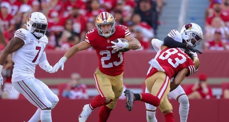 Heavily utilized Christian McCaffrey continues to impress Kyle Shanahan,  49ers