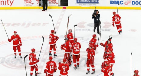 detroit red wings standing