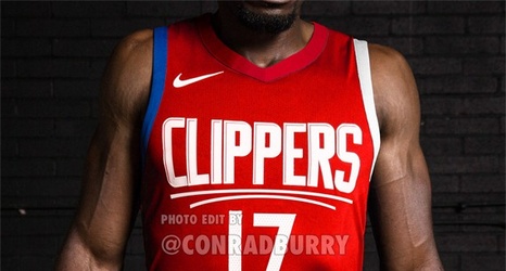 la clippers red jersey