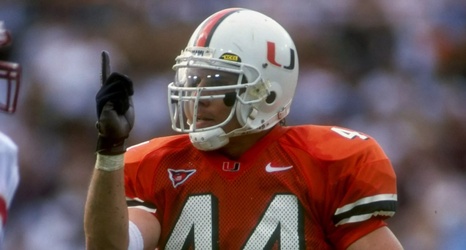 Miami Hurricanes legends Ray Lewis, Dan Morgan, and Dennis