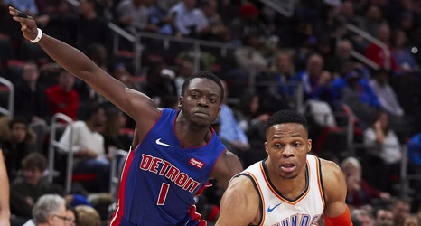 Pistons Vs. Thunder Final Score: Pistons Dominated By Thunder 110-83