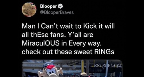 Dodgers News: Braves Mascot Trolls LA 2020 World Series Ring