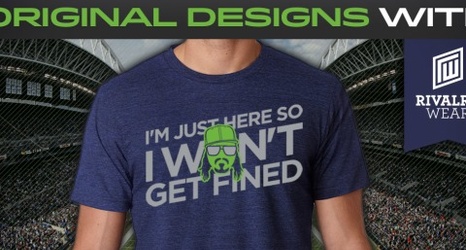 I M Just Here So I Don T Get Fined Marshawn Lynch Super Bowl Media Day T Shirts