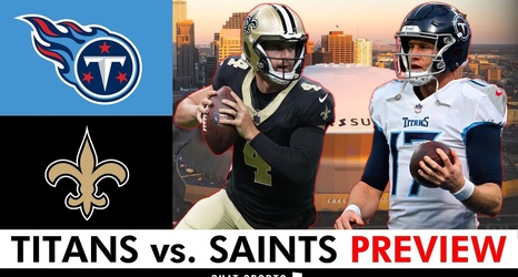 Saints vs. Titans Injury Report — Week 1