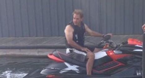 Nick Saban Shows Off The Guns On Lake Burton