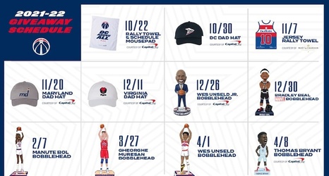 Wizards unveil themes and promotional schedule for 2021-22 season