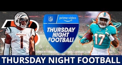 dolphins vs bengals thursday night football