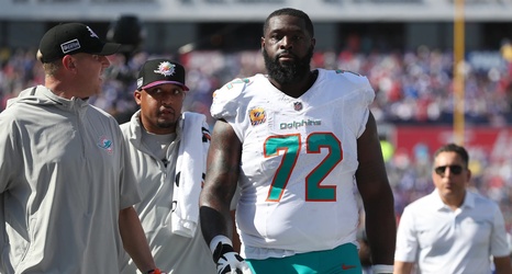 Miami Dolphins LT Terron Armstead will miss Sunday's game against