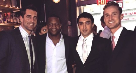 Aaron Rodgers Serves as Groomsman at Randall Cobb's Wedding