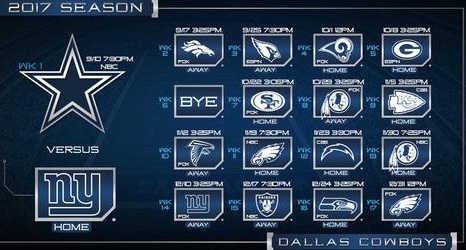 Calendario para la temporada 2023 de los Dallas Cowboys