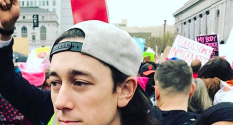 Was Giants hero Tim Lincecum at the women's march in San Francisco