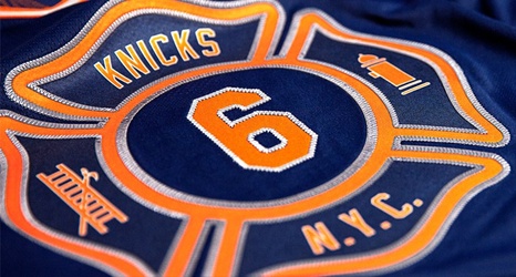 New on View: New York Knicks Jersey Honoring Firefighters and Their  Families