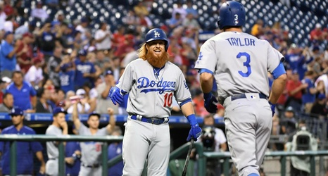 Justin Turner & Chris Taylor share NLCS MVP Award