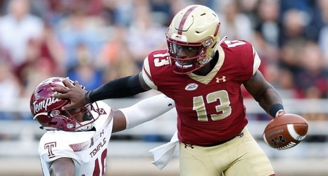 Boston College Qb Anthony Brown Leaves Game Vs Clemson