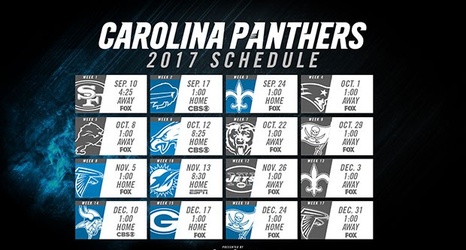 The Carolina Panthers 2017 Schedule Is Finally Here.