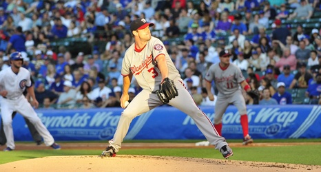 Max Scherzer takes the mound in Wrigley Field this afternoon, as