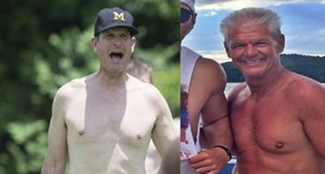 Shirtless Jim Harbaugh blowing up the internet – The Mercury News