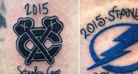Lightning fan honors team with tattoo of Stanley Cup