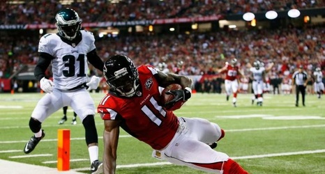 eagles at falcons mnf game stats
