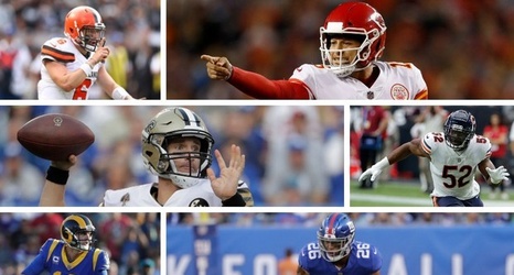 Will Chiefs Patrick Mahomes Or Rams Jared Goff Be Nfl Mvp Giants Saquon Barkley Or Browns Baker Mayfield Rookie Of Year Latest Vegas Odds Prop Bets