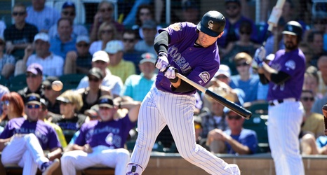 Colorado Rockies Video: Tony Wolters Knocks The Cover Off the Baseball