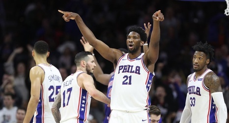 Sixers 108 Pistons 103 Joel Embiid Vs Andre Drummond Fails To