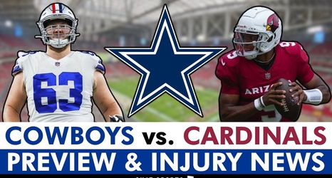 Cowboys vs. Cardinals Injury Report — Week 3