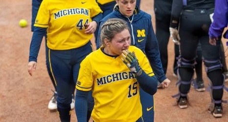 michigan softball offense ncaa regional ends season find detroit press