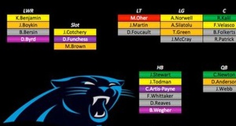 2015 Carolina Panthers Depth Chart