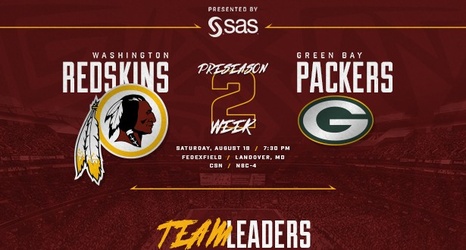 redskins vs packers play by play