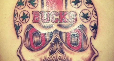 Photos: Ohio State Fan Has Tattoos Of Urban Meyer, Jim Tressel, Woody Hayes, And A Buckeyes Skull Eating A Michigan “M”