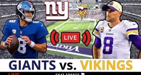 Giants vs. Vikings Live Stream, Scoreboard, PlayBy-Play, Highlights, Stats  & Updates