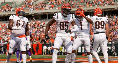 Ja'Marr Chase, Tee Higgins, Joe Burrow, Tyler Boyd and Joe Mixon