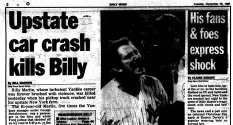 billy martin car accident