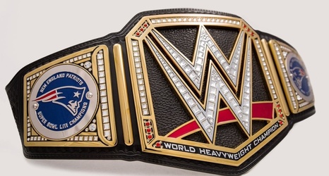 Patriots get customized WWE championship belt after winning Super Bowl LIII
